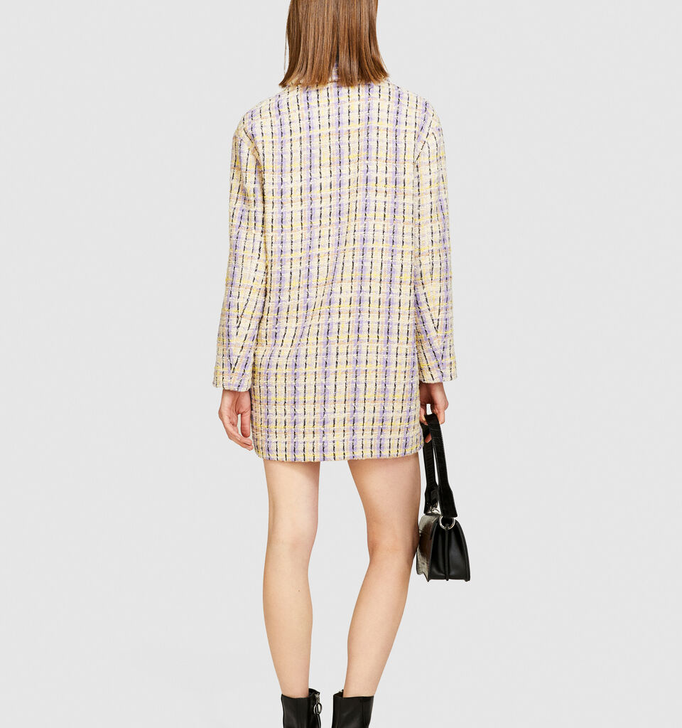 Yarn dyed bouclè jacket - women's jackets - Multi-color | Sisley image number 3